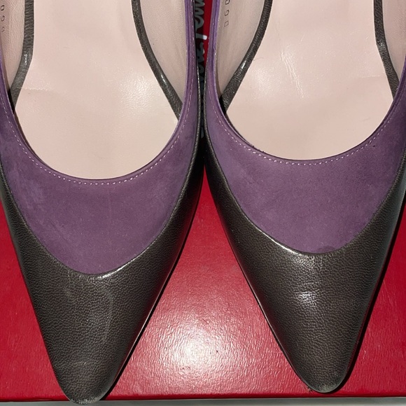 Salvatore Ferragamo amethyst color 4 inch heels size 9AA - Picture 9 of 11